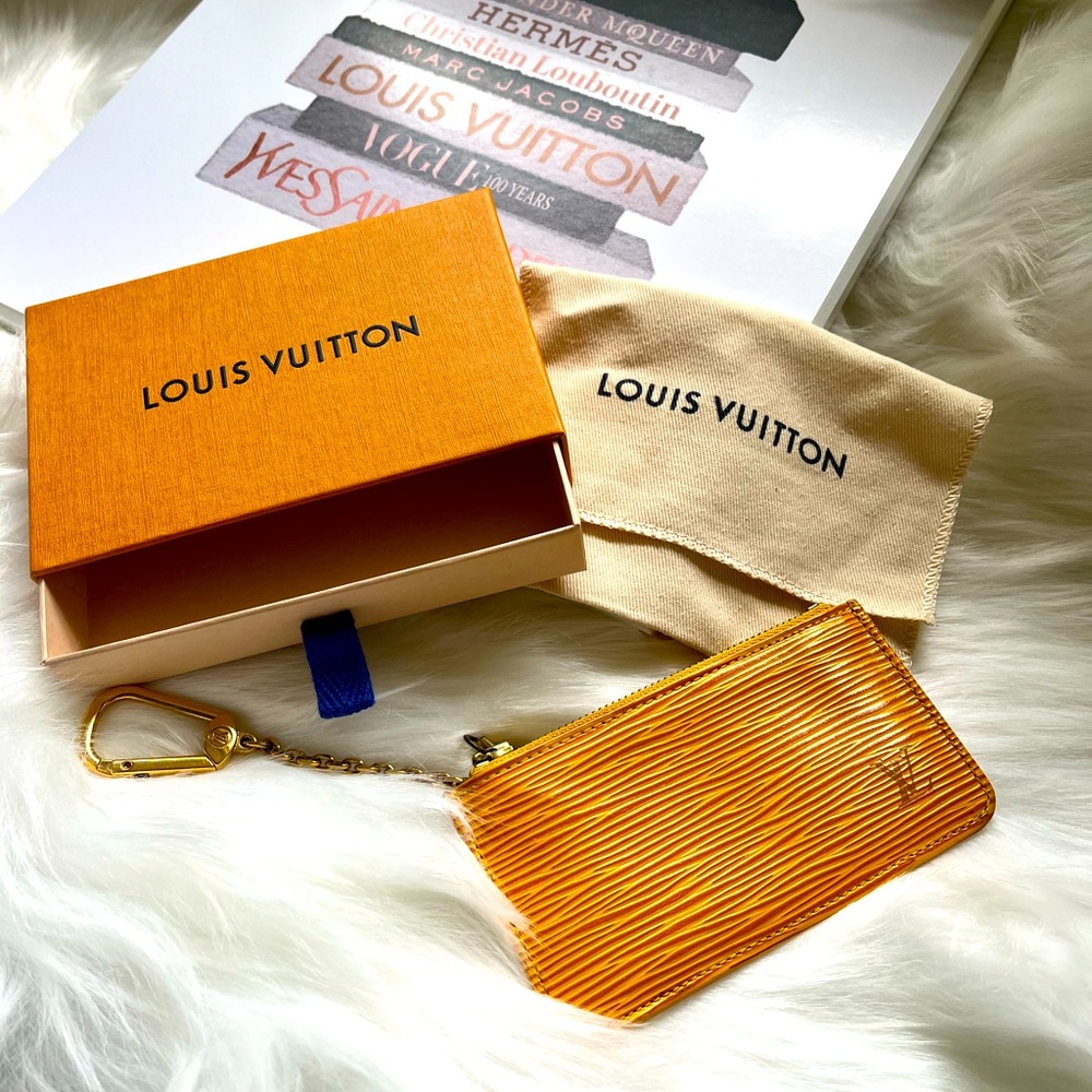 Louis Vuitton Yellow Epi Key/Cardholder